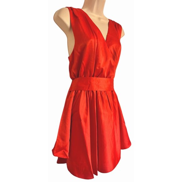 Inspir NY By Tezza Size Medium Satin Back Crepe Mini Dress Fiesta NWT Inspired $ - Picture 2 of 9